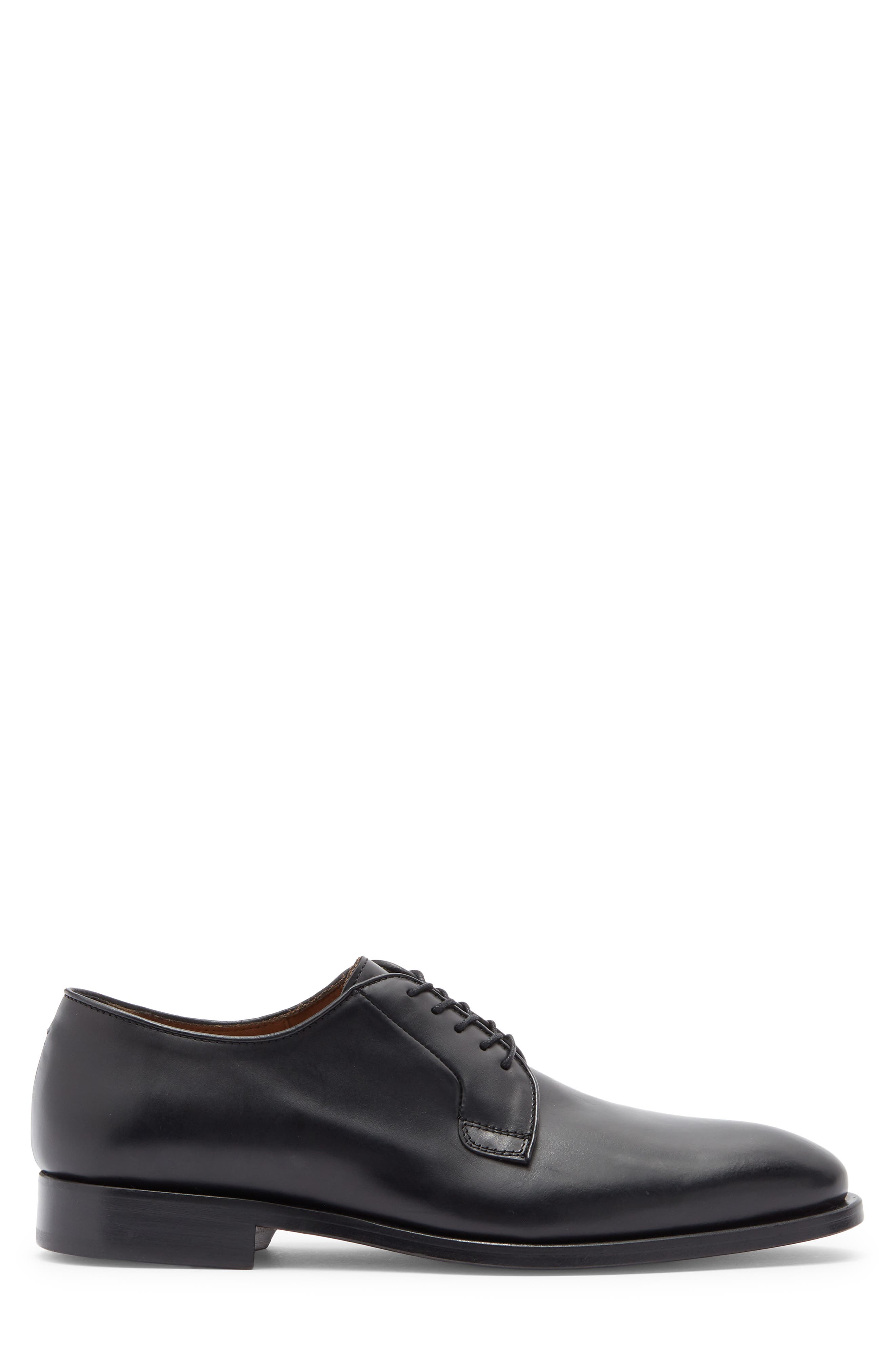 ANTONIO MAURIZI Plain Toe Derby, Alternate, color, Nero