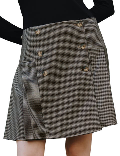 Pleated Short Skirt
