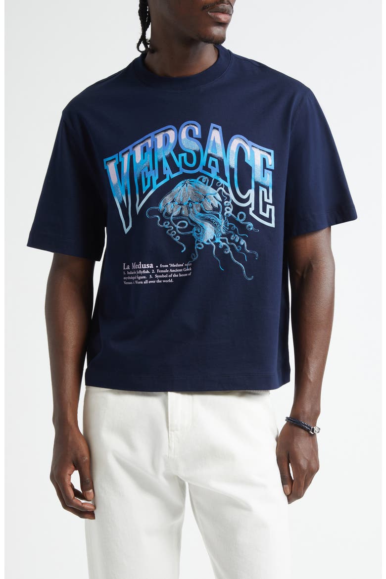 Versace La Medusa Varsity Graphic T-Shirt (Men) | Nordstrom