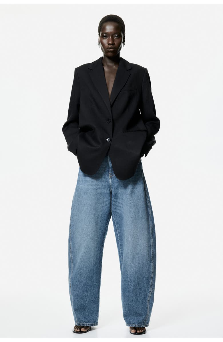 H&M Single-breasted Blazer, Alternate, color, Black