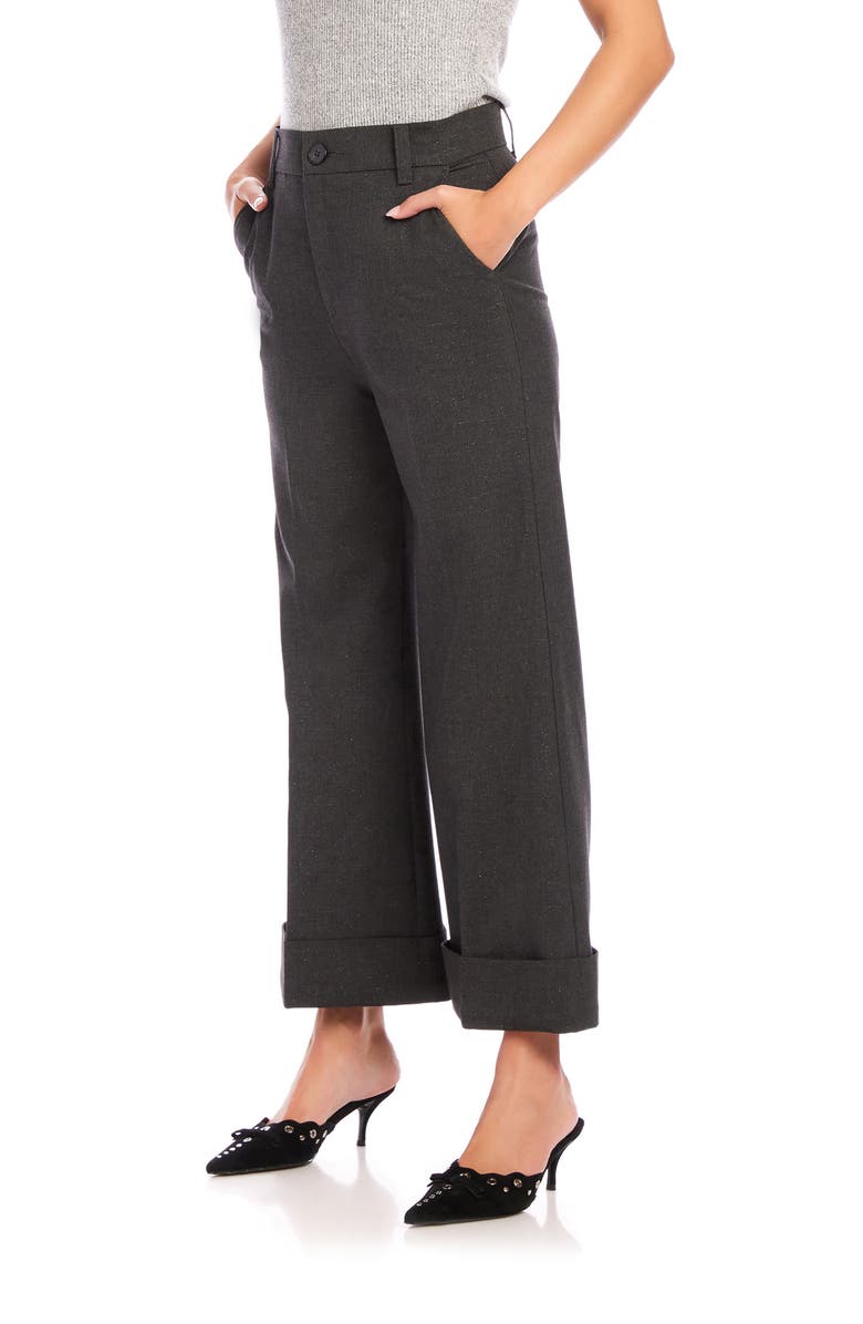 FIFTEEN TWENTY Rylee Stretch Wide Leg Cuffed Wide Leg Pants, Alternate, color, 