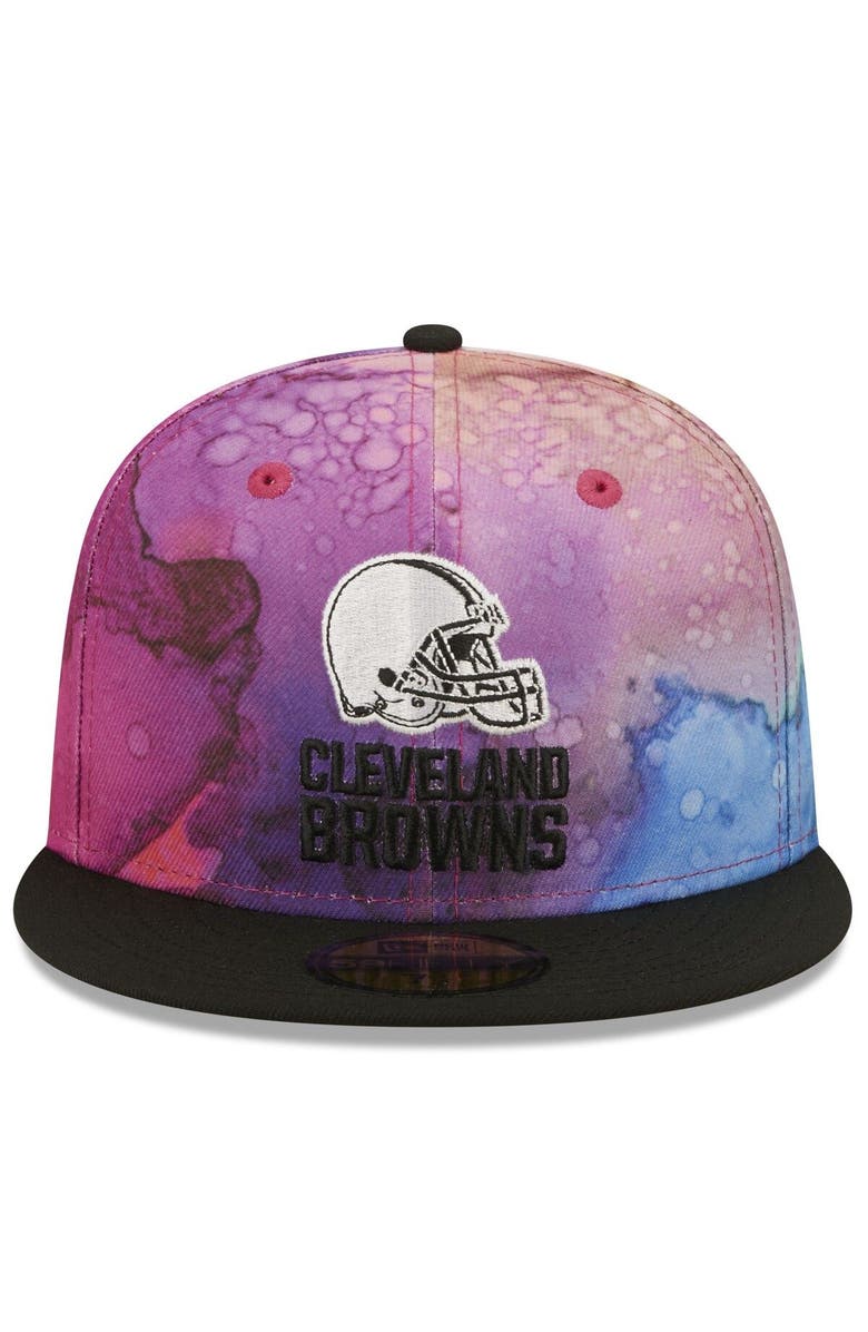 New Era Men's New Era Pink/Black Cleveland Browns 2022 NFL Crucial Catch 59FIFTY Fitted Hat, Alternate, color, 