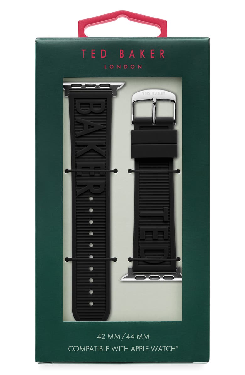Ted Baker London Embossed Silicone Apple Watch<sup>®</sup> Watchband, Alternate, color, 