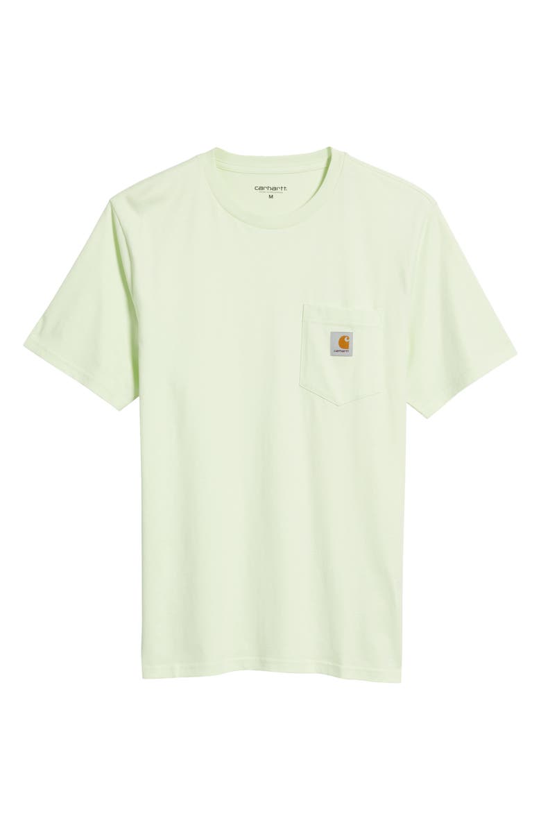 Carhartt Work In Progress Logo Pocket T-Shirt, Alternate, color, Air Green