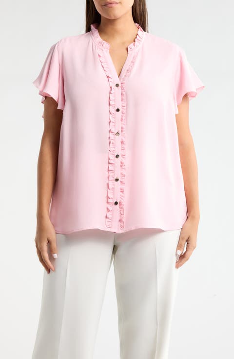 Mini Ruffle Trim Top (Plus)