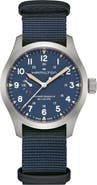 Hamilton Khaki Field Mechanical Power Reserve Web Strap Watch, 40mm