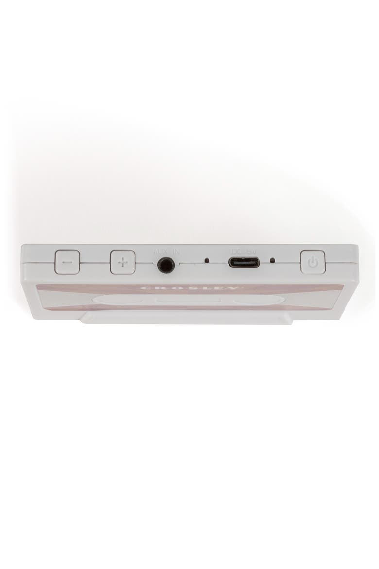 Cassette Tape Portable Bluetooth® Speaker, Alternate, color, PINK CHECKERED WHITE
