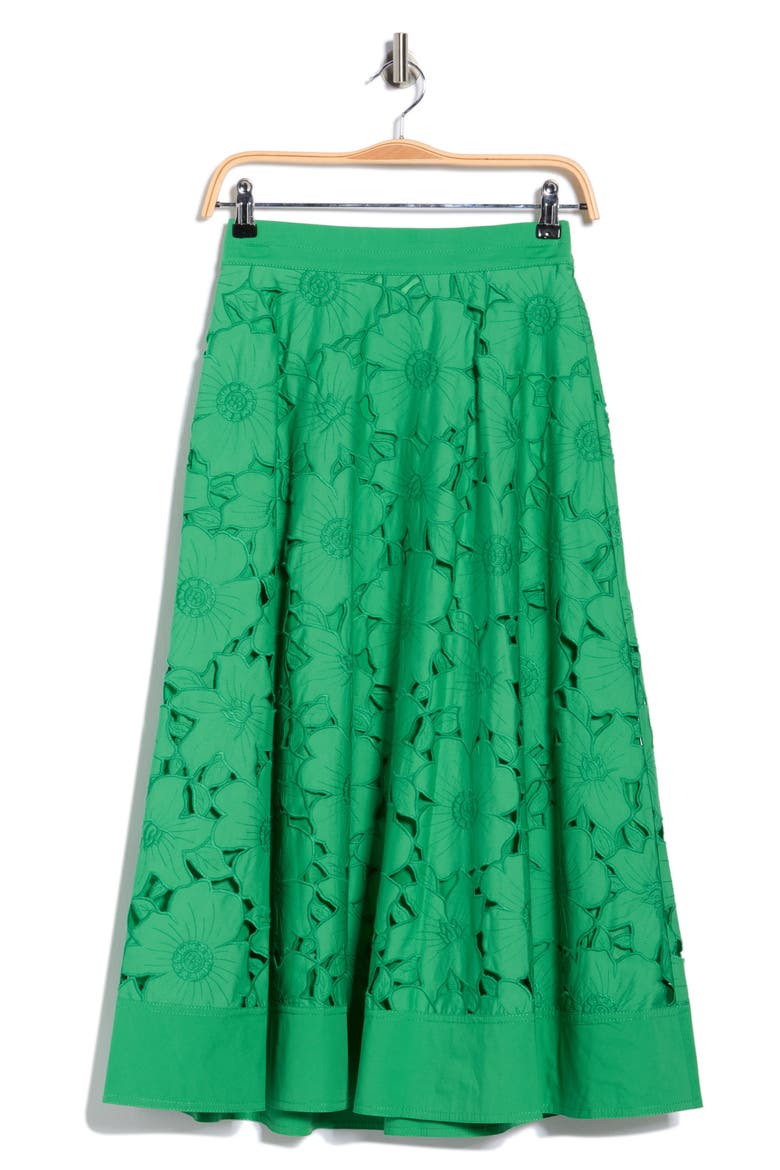 Marley Lace Maxi Skirt, Main, color, INDIAN GREEN