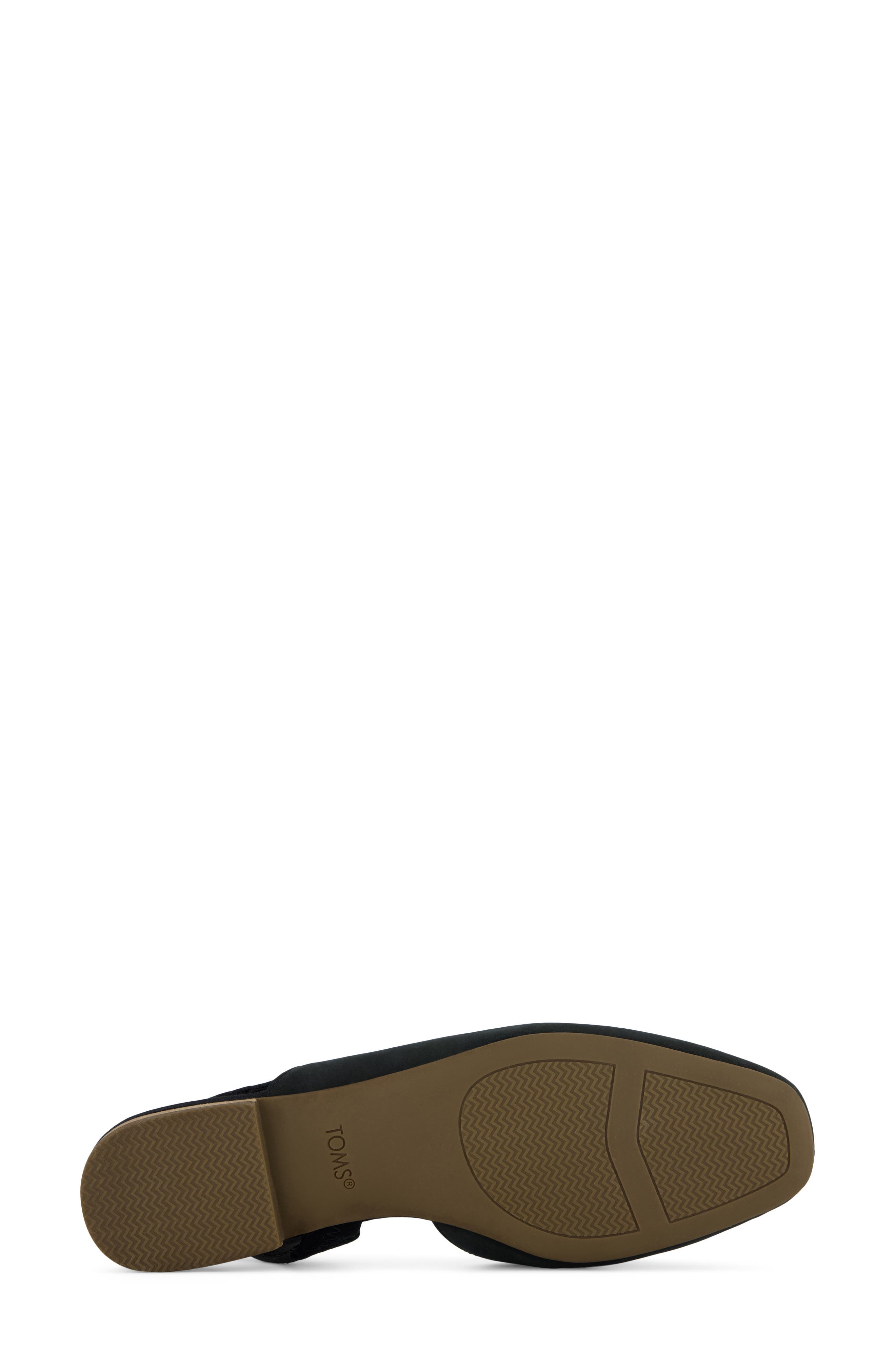 TOMS Alene Slingback Half d'Orsay Flat, Alternate, color, Black