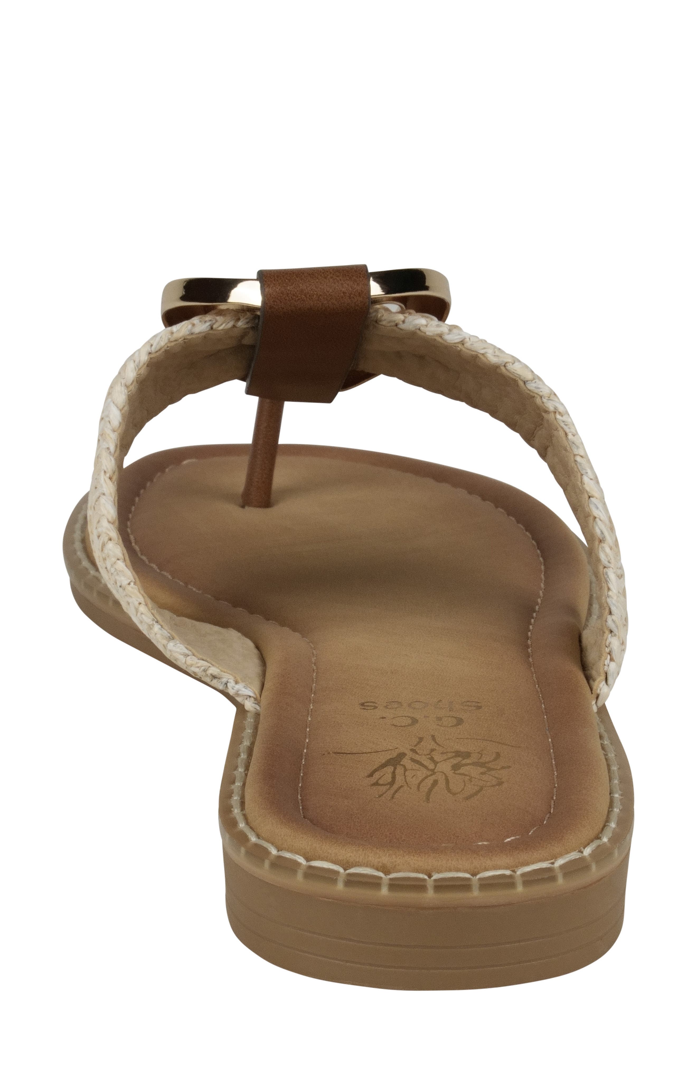 GOOD CHOICE NEW YORK Jovie Woven Flip Flop, Alternate, color, Natural