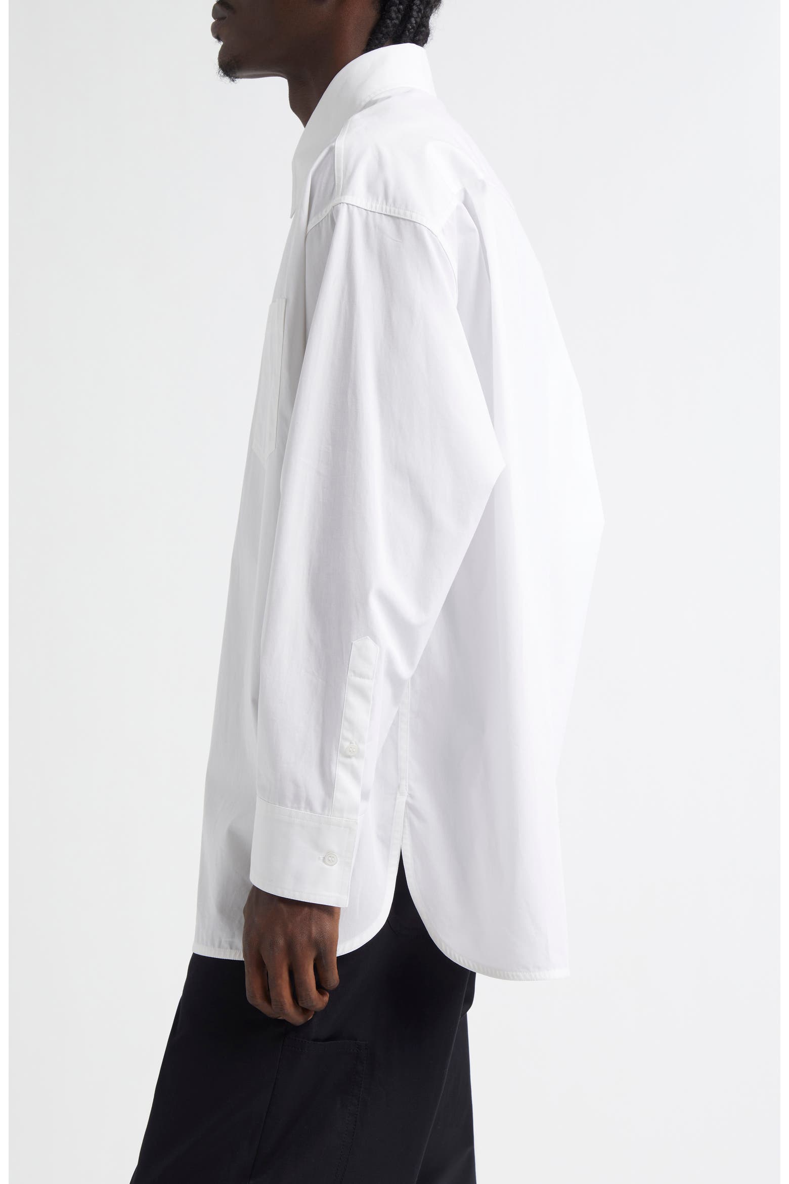 Good Status Labels MM6 Maison Margiela Numeric Motif Label Button-Up Shirt (Men) | Nordstrom