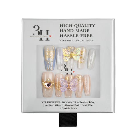 Butterfly Charm Luxury Handmade Press On Nails