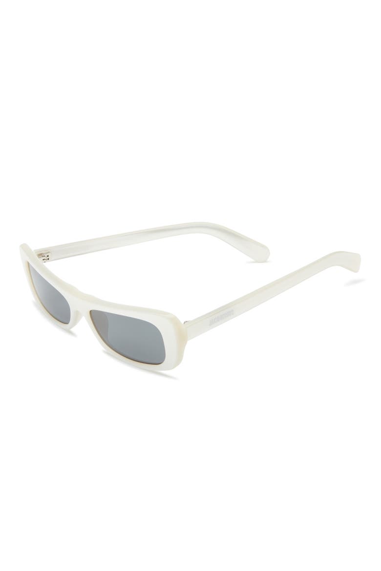 The Capri Rectangular Sunglasses, Alternate, color, METALLIC PEARL/ SILVER/ GREY