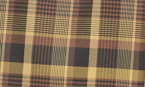 Shop Song For The Mute Plaid Wide Leg Pants In Mustard X Brown