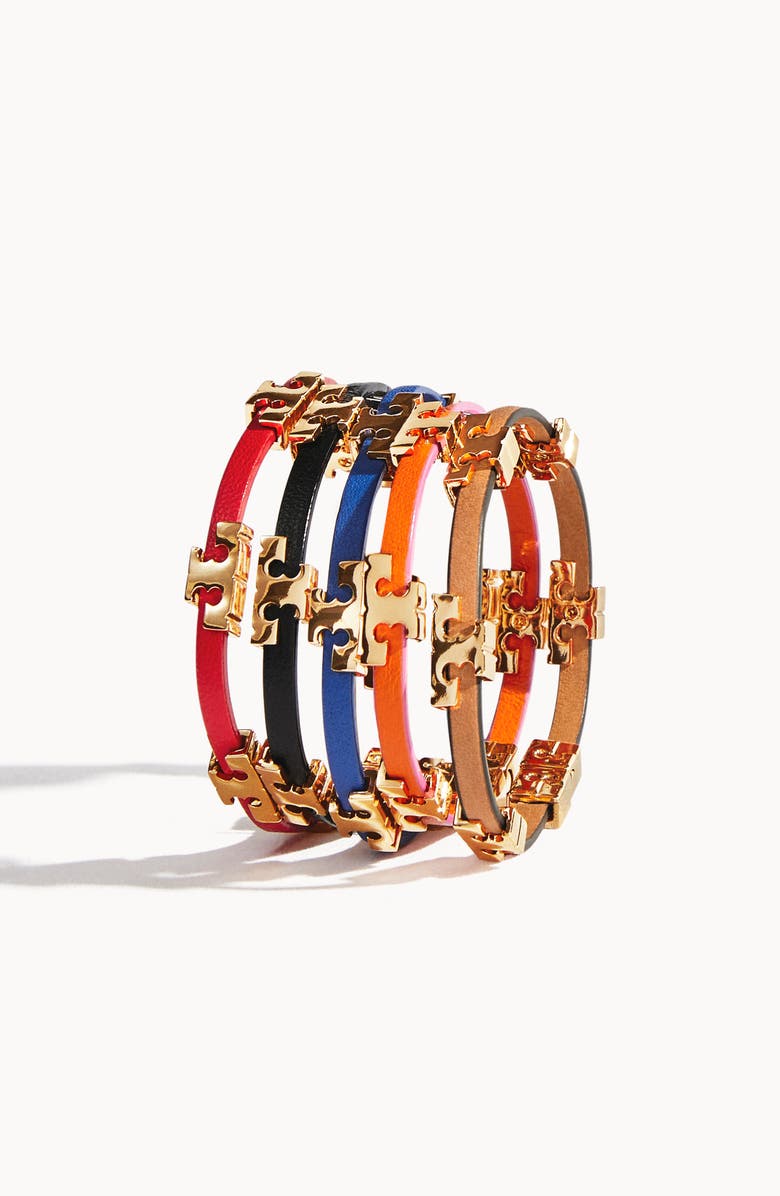 Tory Burch T-Logo Single Wrap Bracelet, Alternate, color,