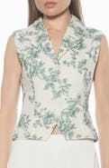 Alexia Admor Luisa Cotton & Linen Vest