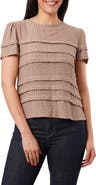SUNNY LEIGH Eyelet Ruffle Top