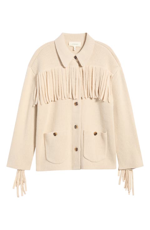 The Western Wool Blend Sweater Jacket