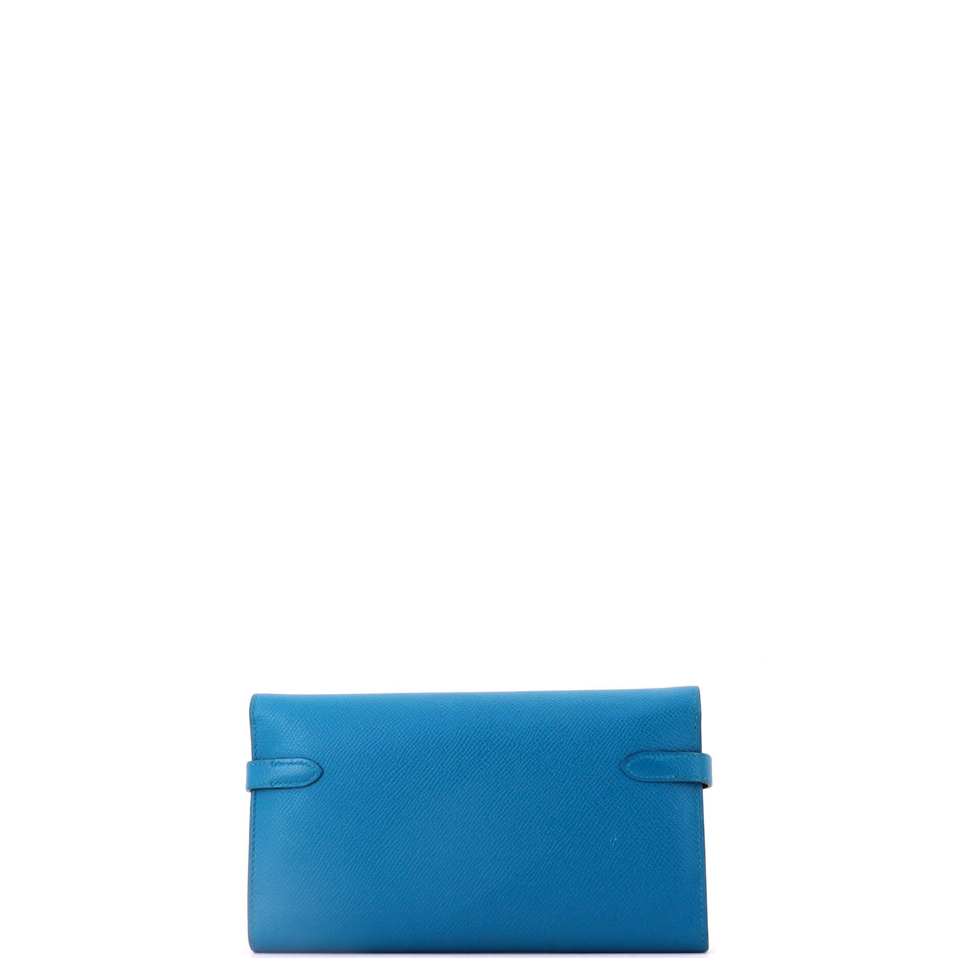 Kelly Wallet Epsom Long, Alternate, color, Blue