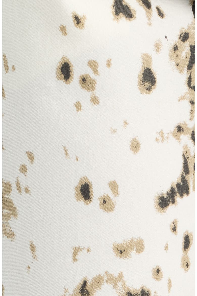 Pony Print Straight Leg Denim Leggings, Alternate, color, WHITE