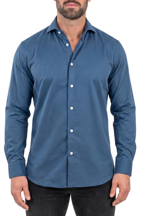 Einstein Stretch Button-Up Shirt