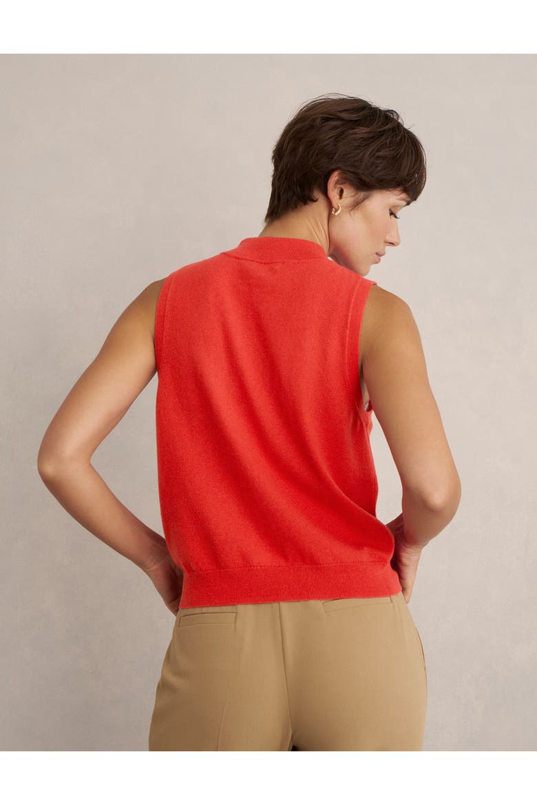 Priya Knitted Vest, Alternate, color, Hibiscus Red