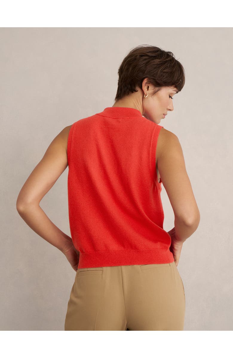 HOBBS LONDON Priya Knitted Vest, Alternate, color, Hibiscus Red