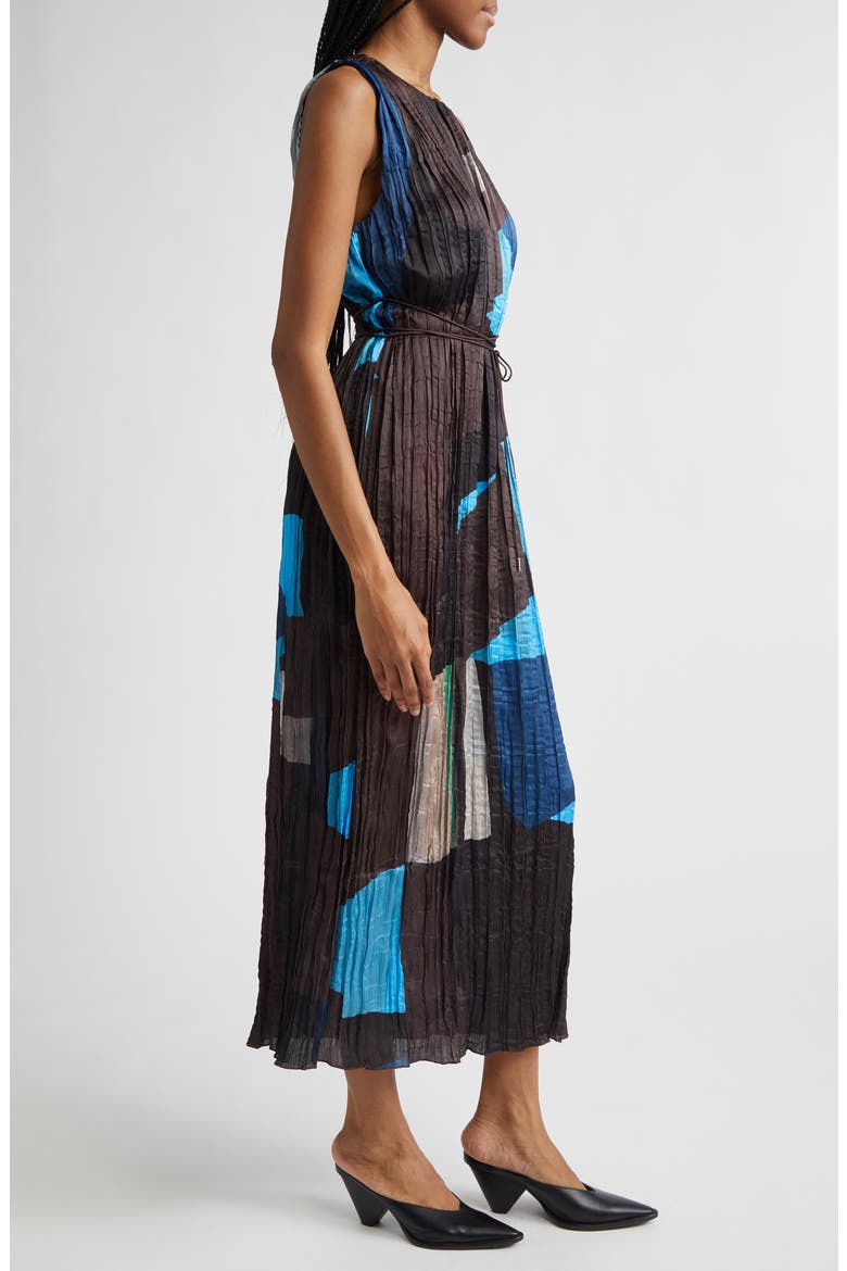 Mizu Sleeveless Colorblock Dress, Alternate, color, BLUE PRISM