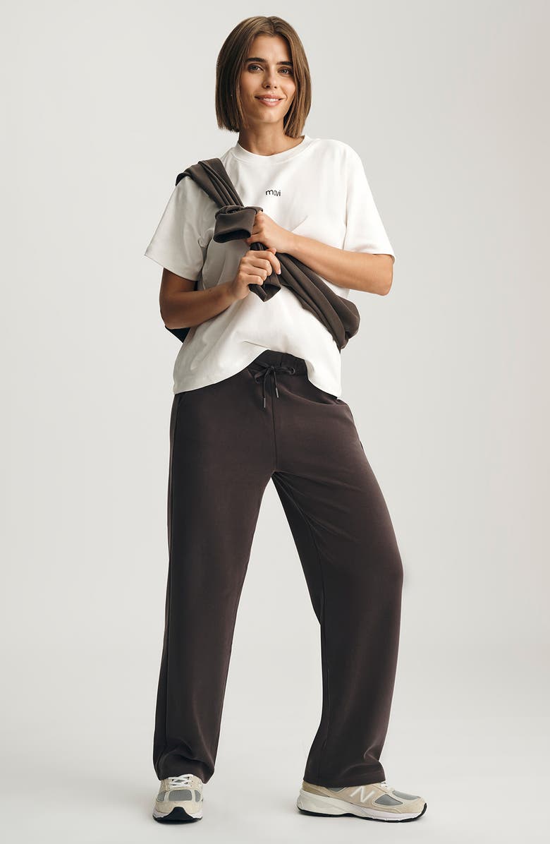 Mavi Jeans Sporty Luxe Drawstring Sweatpants, Alternate, color, Coffee Bean