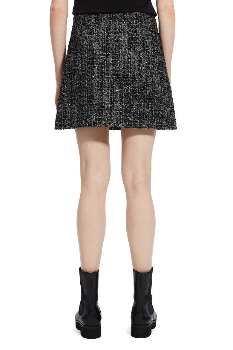 Noelle High Waist Tweed Miniskirt, Alternate, color, BLACK MULTI - A0P