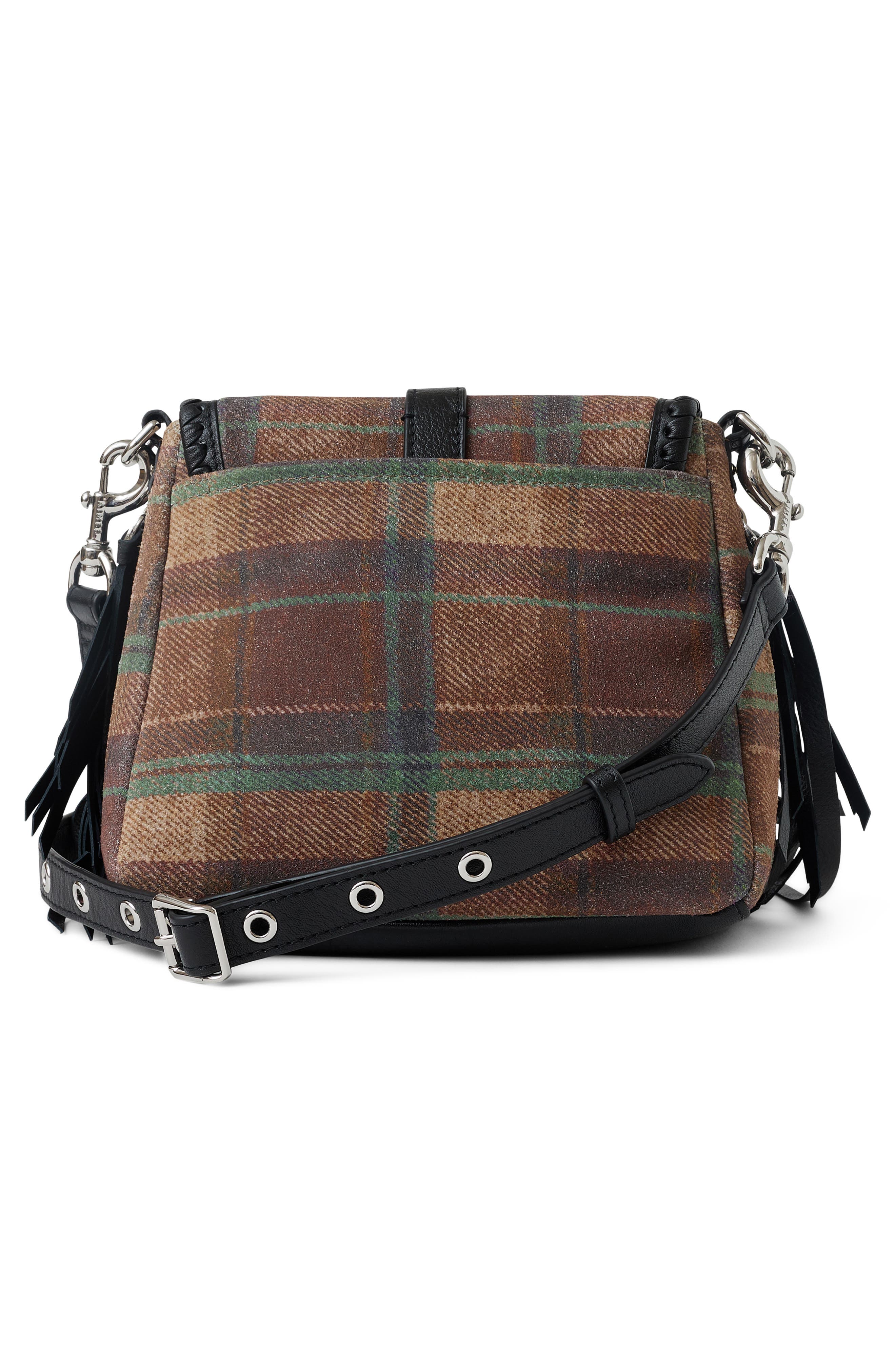 All For Love Mini Leather Crossbody, Alternate, color, MOTO PLAID