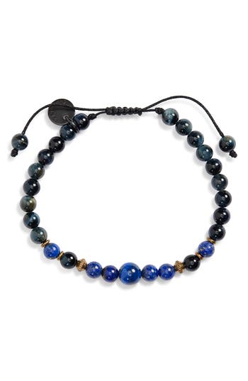 Caputo & Co . Semiprecious Stone Slider Bracelet In Lapis Lazuli