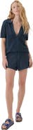 Pact Beachside Linen Crochet Short Made with Organic Cotton