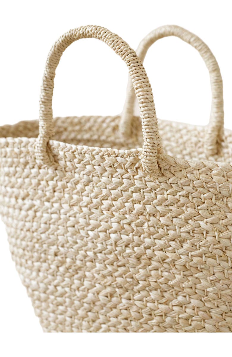 indego africa Braided Raffia Day Bag Natural, Alternate, color, Natural