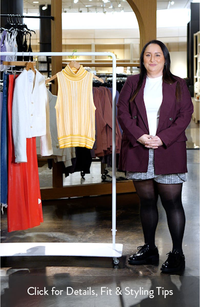 Leonie Stripe Turtleneck Sweater Tank, sales video thumbnail