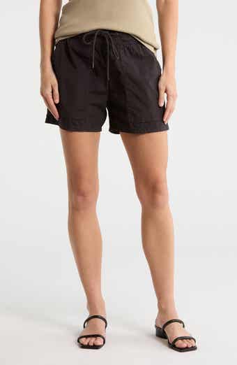 James Perse Stretch Cotton Poplin Drawstring Shorts