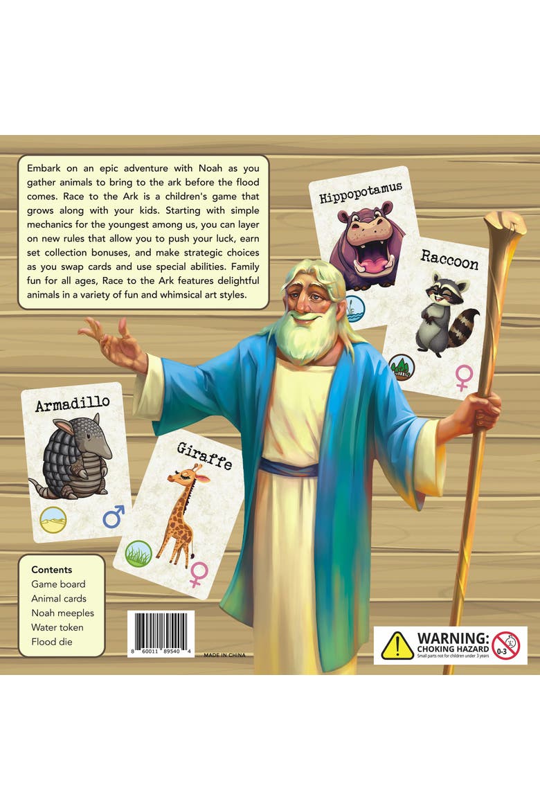 Merch Board Cobblestone Games Race To The Ark Children'S Board Game, Ages 5 ...