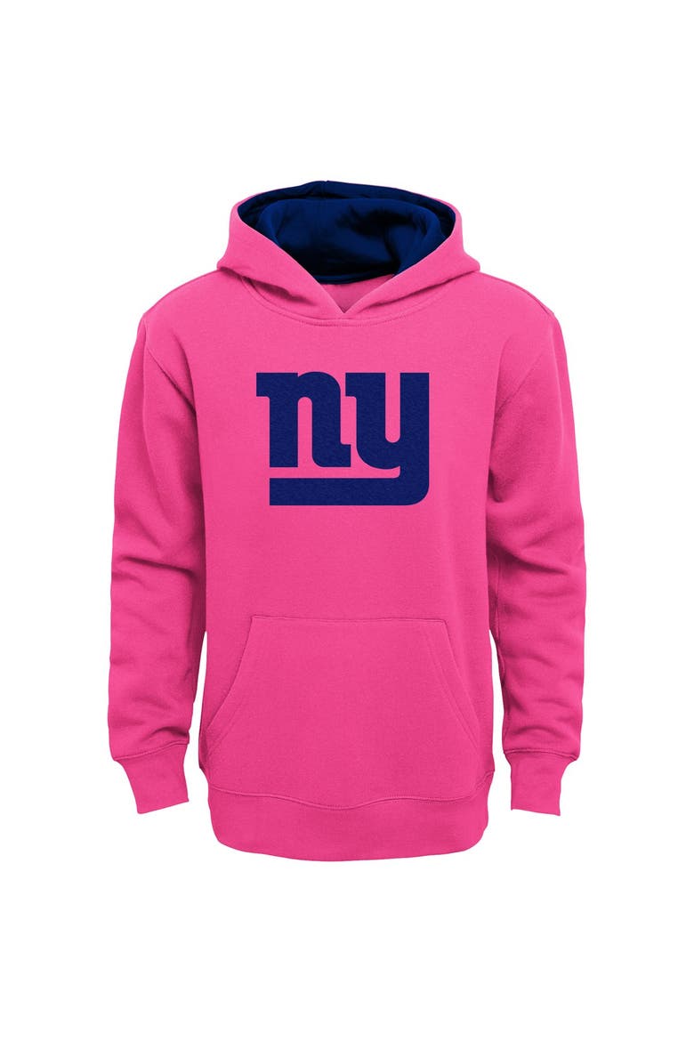 Girls Youth Pink New York Giants Prime Hoodie, Main, color, Pink