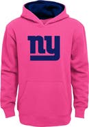 Outerstuff Girls Youth Pink New York Giants Prime Hoodie