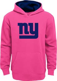 Outerstuff Girls Youth Pink New York Giants Prime Hoodie
