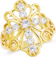 SAVVY CIE JEWELS Cross Statement Ring
