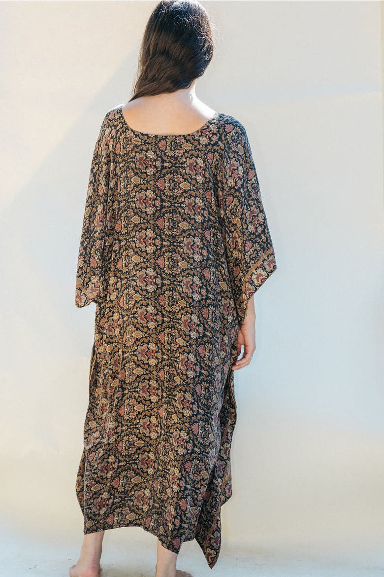 Long Caftan Zuma, Alternate, color, Navy