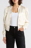 Tart Amma Crop Satin Bomber Jacket