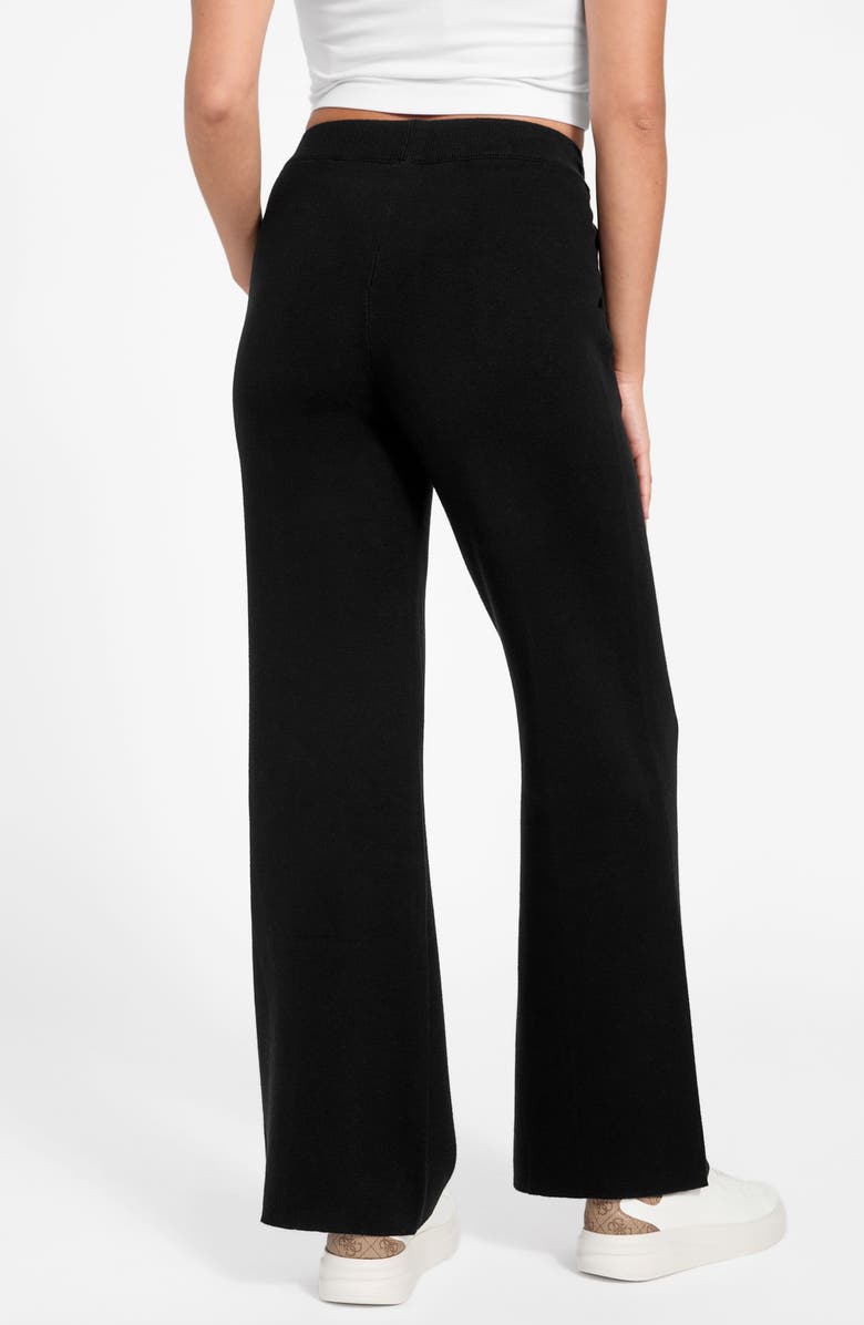 GUESS Ursula Sweater Pants, Alternate, color, Black