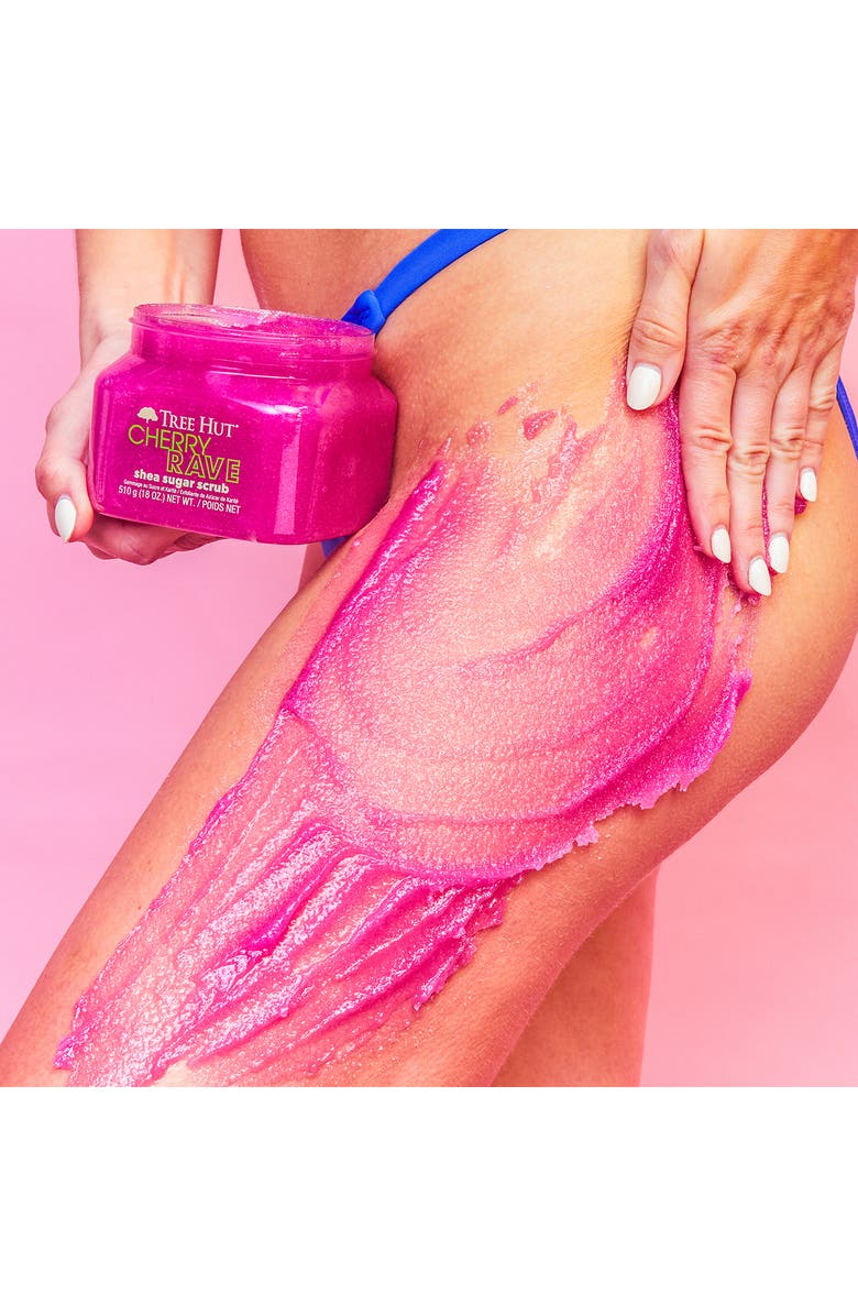 Tree Hut Cherry Rave Shea Sugar Scrub, Alternate, color, 