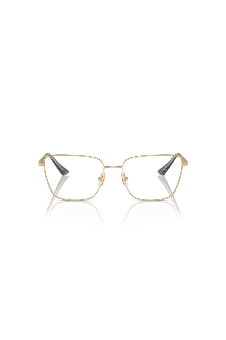 53mm Rectangle optical glasses, Alternate, color, Gold