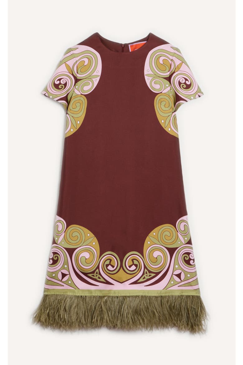 Mini Swing Dress, Alternate, color, Kells Swirl Placée Burgundy