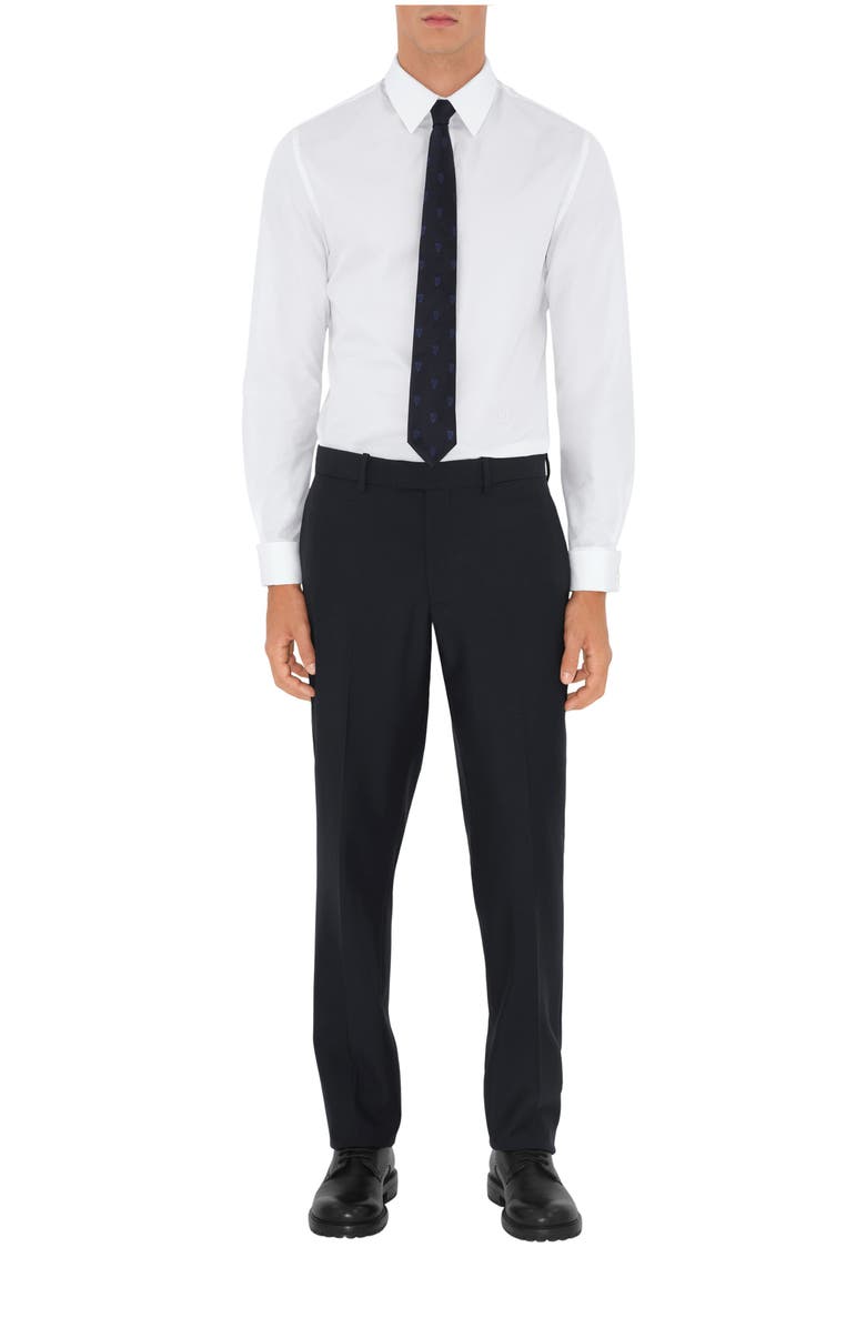 Burberry B Shield Silk Tie, Main, color, 