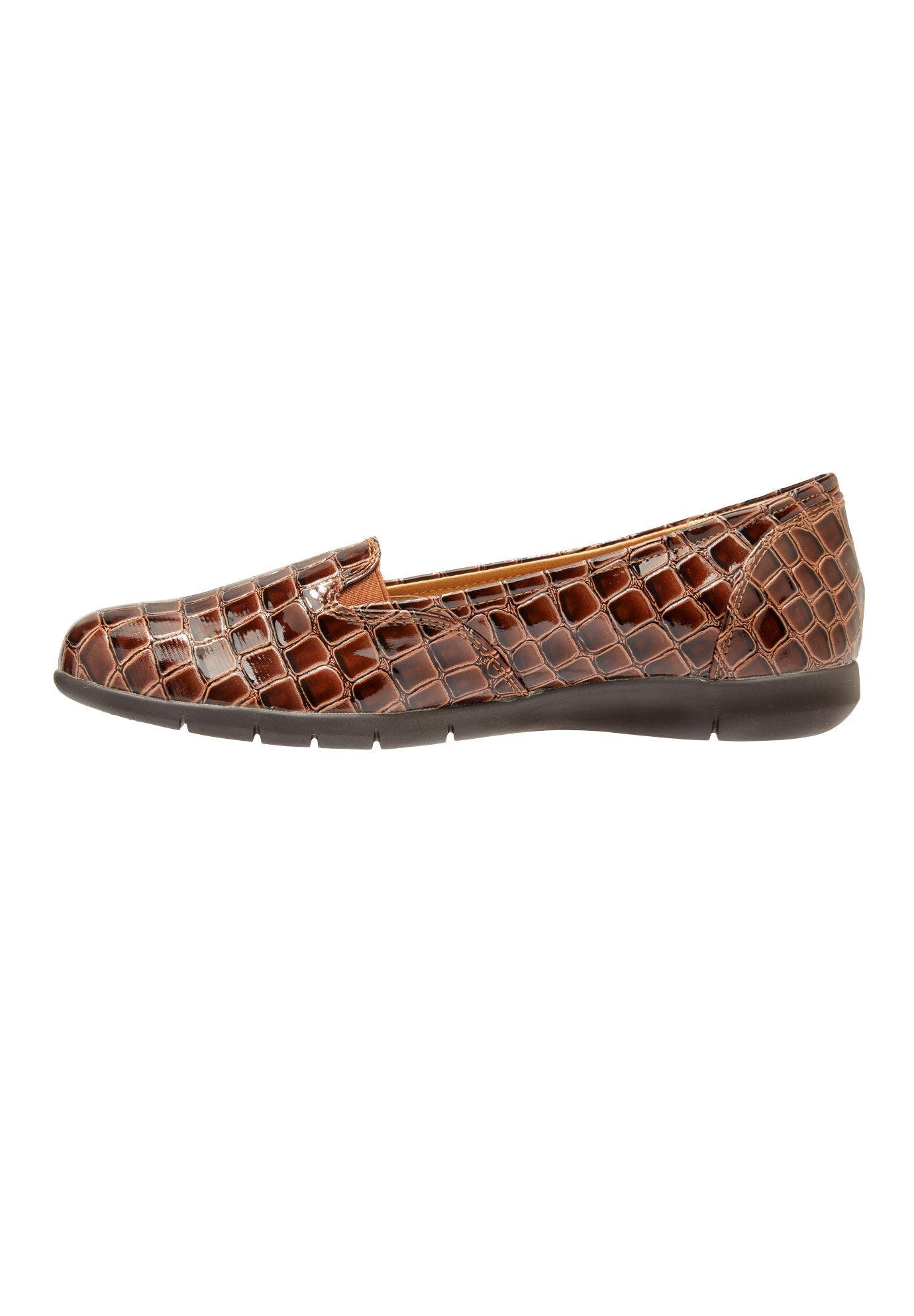 The Leisa Slip On Flat, Alternate, color, BROWN