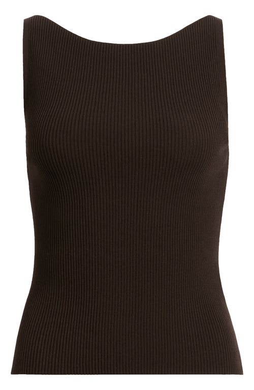 & Other Stories Rib Sweater Tank In Black